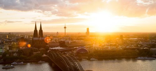 Sonnenuntergang in Köln