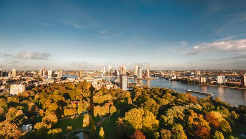 Rotterdam Panorama bei Nacht