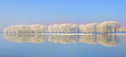 Winterliche Donaulandschaft