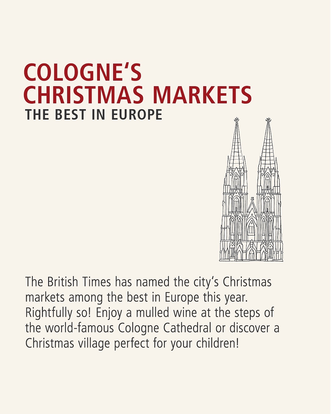 Christmas in Cologne is simply marvellous! 🎅 Enjoy the flair of&hellip;